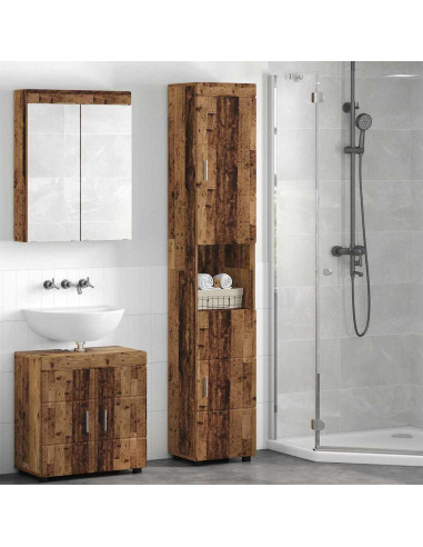 Mobile da Bagno TULUM Legno vecchio 37 x 31.5 x 203 cm
