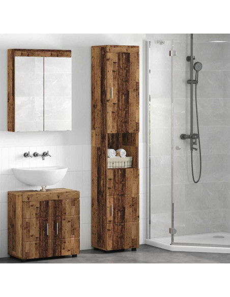 Mobile da Bagno TULUM Legno vecchio 37 x 31.5 x 203 cm