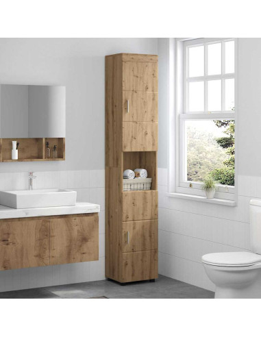 Mobile da Bagno TULUM rovere artigianale 37 x 31.5 x 203 cm