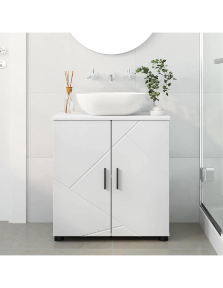 Mobile da Bagno Bianco 61 x 35 x 64 cm Legno multistrato