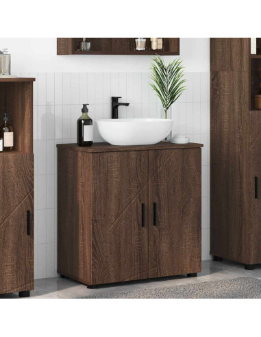 Mobile da Bagno con lo scaffale Rovere marrone 61 x 35 x 64 cm