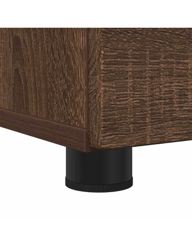 Mobile da Bagno con cassetto Rovere marrone 76.5 x 35 x 64 cm