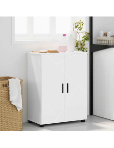 Mobile da Bagno con archiviazione Bianco 60 x 35 x 80 cm 2