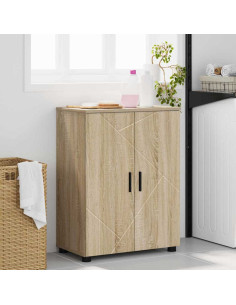 Mobile da Bagno con archiviazione Rovere Sonoma 60 x 35 x 80 cm 2