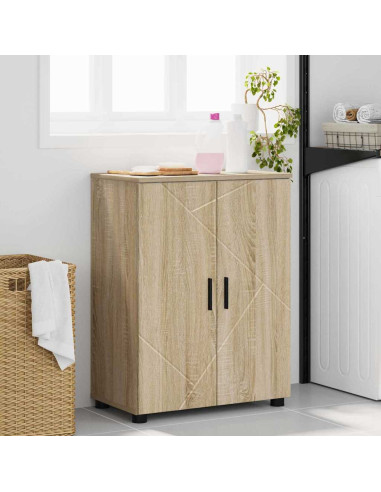 Mobile da Bagno con archiviazione Rovere Sonoma 60 x 35 x 80 cm
