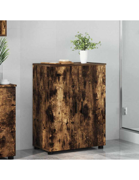 Mobile da Bagno Rovere fumo 60 x 35 x 80 cm Legno multistrato