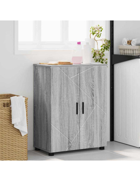 Mobile da Bagno Grigio sonoma 60 x 35 x 80 cm Legno multistrato