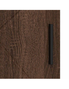 Mobile da Bagno con porta Rovere Marrone 60 x 35 x 80 cm 2