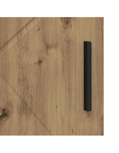 Mobile da Bagno con porta rovere artigianale 60 x 35 x 80 cm