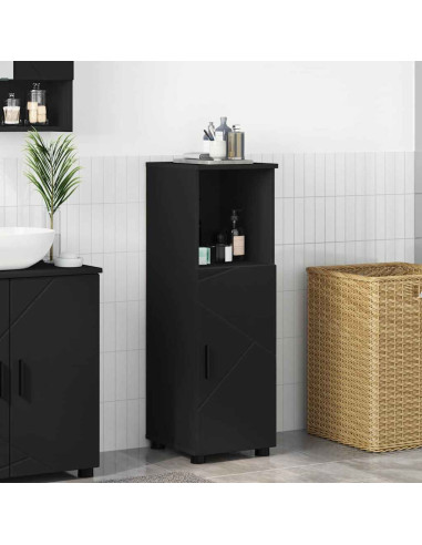 Mobile da Bagno Nero 30 x 35 x 95 cm Legno multistrato
