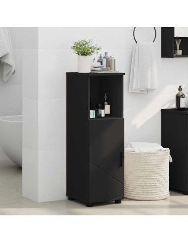 Mobile da Bagno Nero 30 x 35 x 95 cm Legno multistrato