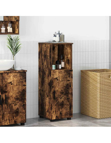Mobile da Bagno Rovere fumo 30 x 35 x 95 cm Legno multistrato