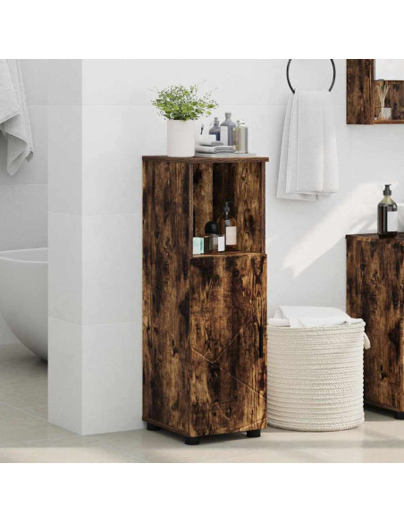 Mobile da Bagno Rovere fumo 30 x 35 x 95 cm Legno multistrato