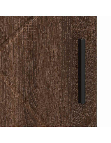 Mobile da Bagno con lo scaffale Rovere marrone 30 x 35 x 95 cm