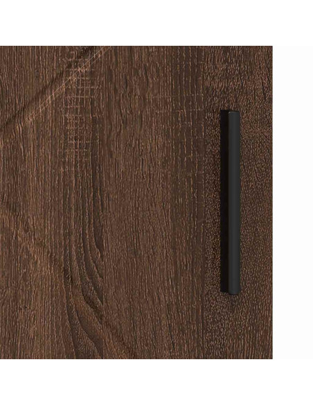 Mobile da Bagno con lo scaffale Rovere marrone 30 x 35 x 95 cm