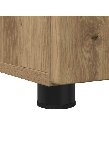 Mobile da Bagno con porta rovere artigianale 30 x 35 x 95 cm