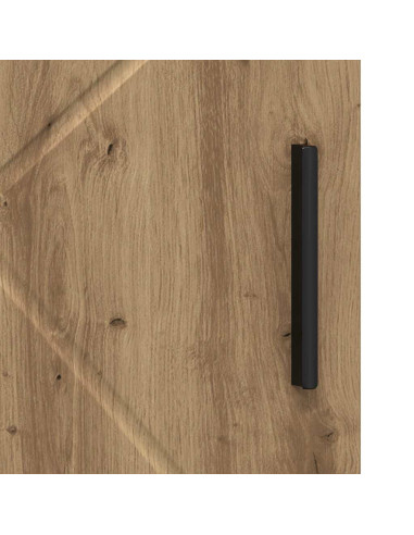 Mobile da Bagno con porta rovere artigianale 30 x 35 x 95 cm