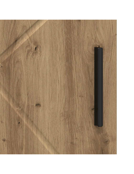 Mobile da Bagno con porta rovere artigianale 30 x 35 x 95 cm