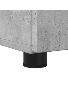 Mobile da Bagno con cassetto Grigio cemento 30 x 35 x 80 cm 2