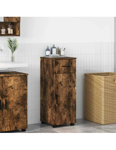 Mobile da Bagno Rovere fumo 30 x 35 x 80 cm Legno multistrato
