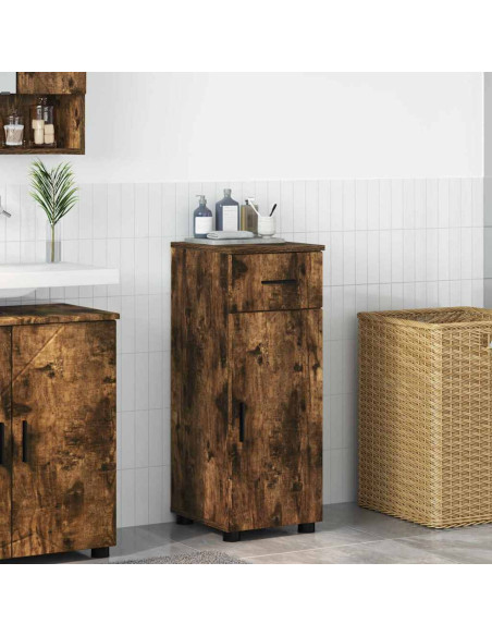 Mobile da Bagno Rovere fumo 30 x 35 x 80 cm Legno multistrato