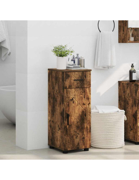 Mobile da Bagno Rovere fumo 30 x 35 x 80 cm Legno multistrato