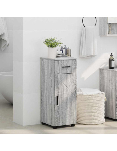 Mobile da Bagno Grigio sonoma 30 x 35 x 80 cm Legno multistrato