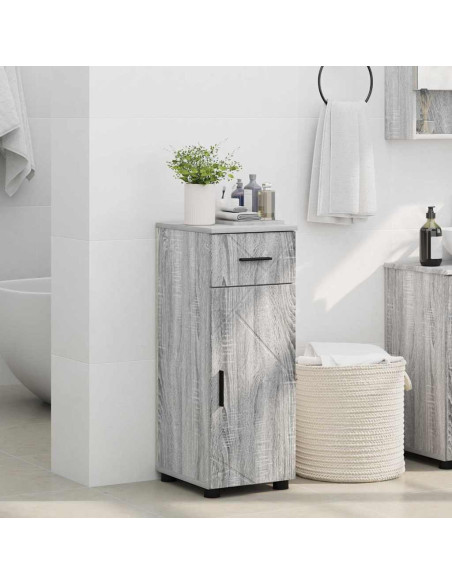 Mobile da Bagno Grigio sonoma 30 x 35 x 80 cm Legno multistrato
