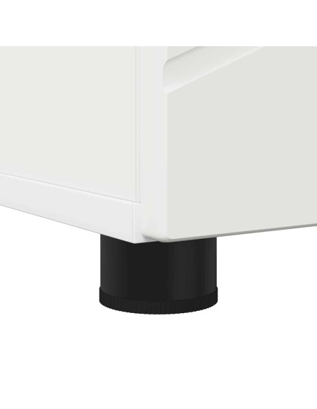 Mobiletto bagno alto Bianco 30 x 35 x 192 cm Legno multistrato