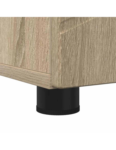 Mobiletto bagno alto con porta rovere sonoma 30 x 35 x 192 cm