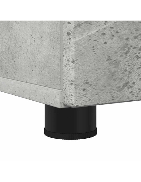 Mobiletto bagno alto con porta Grigio cemento 30 x 35 x 192 cm