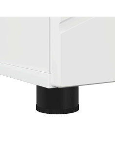 Mobiletto bagno alto con porta Bianco lucido 30 x 35 x 192 cm 2