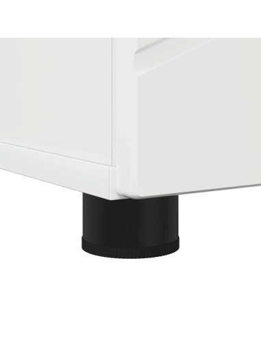 Mobiletto bagno alto con porta Bianco lucido 30 x 35 x 192 cm