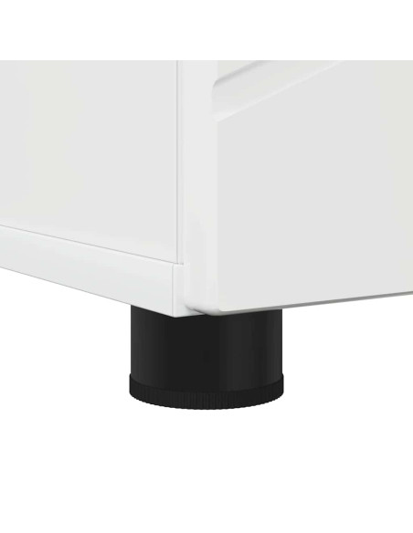 Mobiletto bagno alto con porta Bianco lucido 30 x 35 x 192 cm