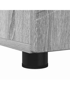 Mobiletto bagno alto con porta Grigio sonoma 30 x 35 x 192 cm 2
