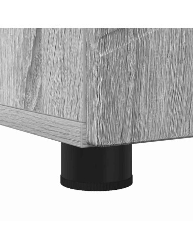 Mobiletto bagno alto con porta Grigio sonoma 30 x 35 x 192 cm