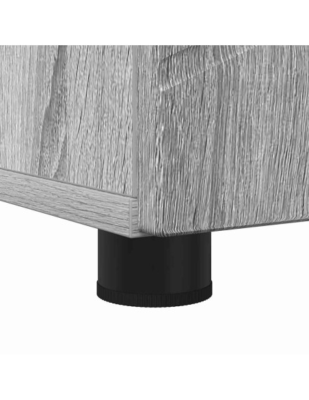 Mobiletto bagno alto con porta Grigio sonoma 30 x 35 x 192 cm