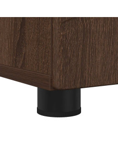 Mobiletto bagno alto con porta Rovere marrone 30 x 35 x 192 cm 2