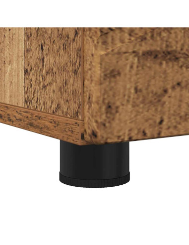 Mobiletto bagno alto con porta Legno vecchio 30 x 35 x 192 cm