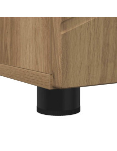 Mobiletto bagno alto rovere artigianale 30 x 35 x 192 cm 2
