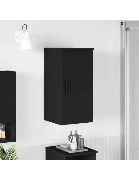Mobile da Bagno Nero 30 x 31.5 x 61 cm Legno multistrato