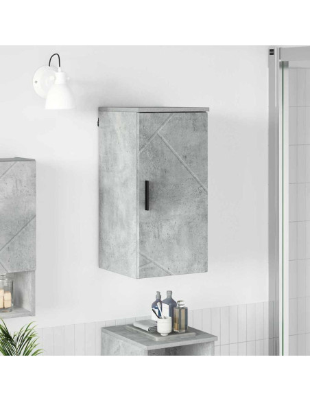 Mobile da Bagno con porta Grigio cemento 30 x 31.5 x 61 cm