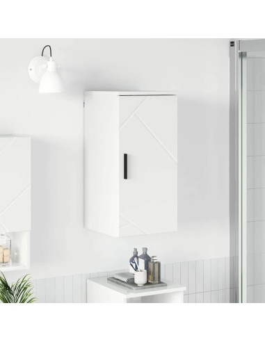 Mobile da Bagno con porta Bianco lucido 30 x 31.5 x 61 cm