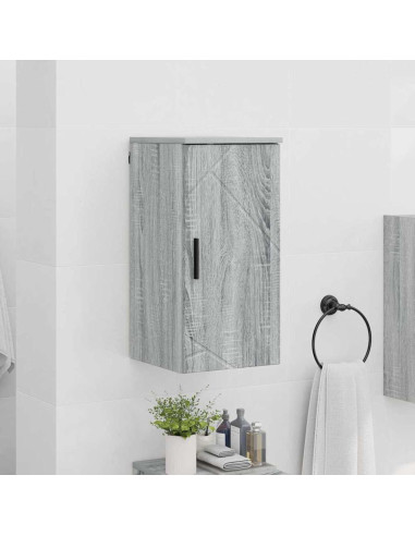 Mobile da Bagno con porta Grigio sonoma 30 x 31.5 x 61 cm