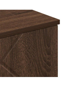 Mobile da Bagno con porta Rovere marrone 30 x 31.5 x 61 cm 2