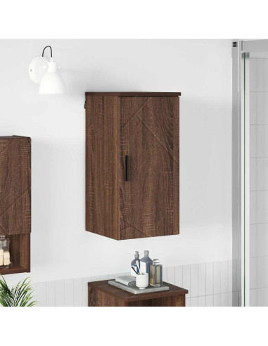 Mobile da Bagno con porta Rovere marrone 30 x 31.5 x 61 cm