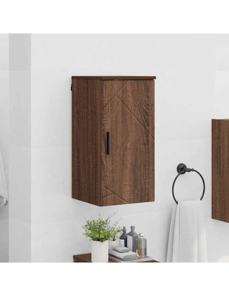 Mobile da Bagno con porta Rovere marrone 30 x 31.5 x 61 cm