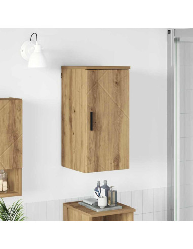 Mobile da Bagno con porta rovere artigianale 30 x 31.5 x 61 cm
