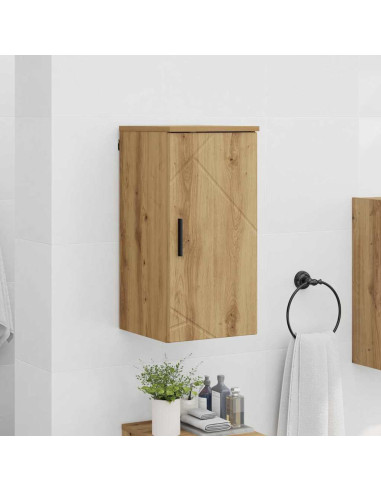 Mobile da Bagno con porta rovere artigianale 30 x 31.5 x 61 cm