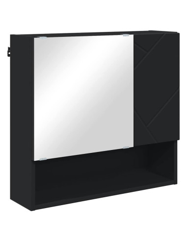 Mobiletto per specchio Nero 59 x 17 x 55 cm Legno multistrato